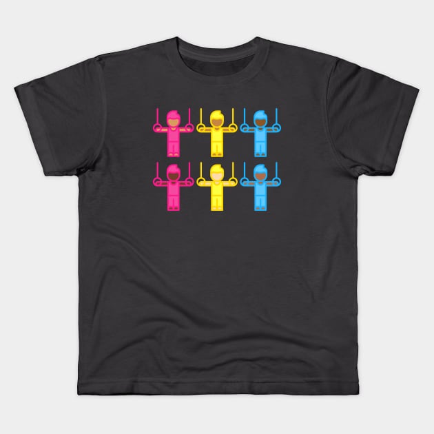 PANSEXUAL RINGS Kids T-Shirt by Half In Half Out Podcast